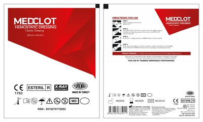 Med-clot 10 Cm. X 10 Cm. (Medclot 2025 10 X 10)